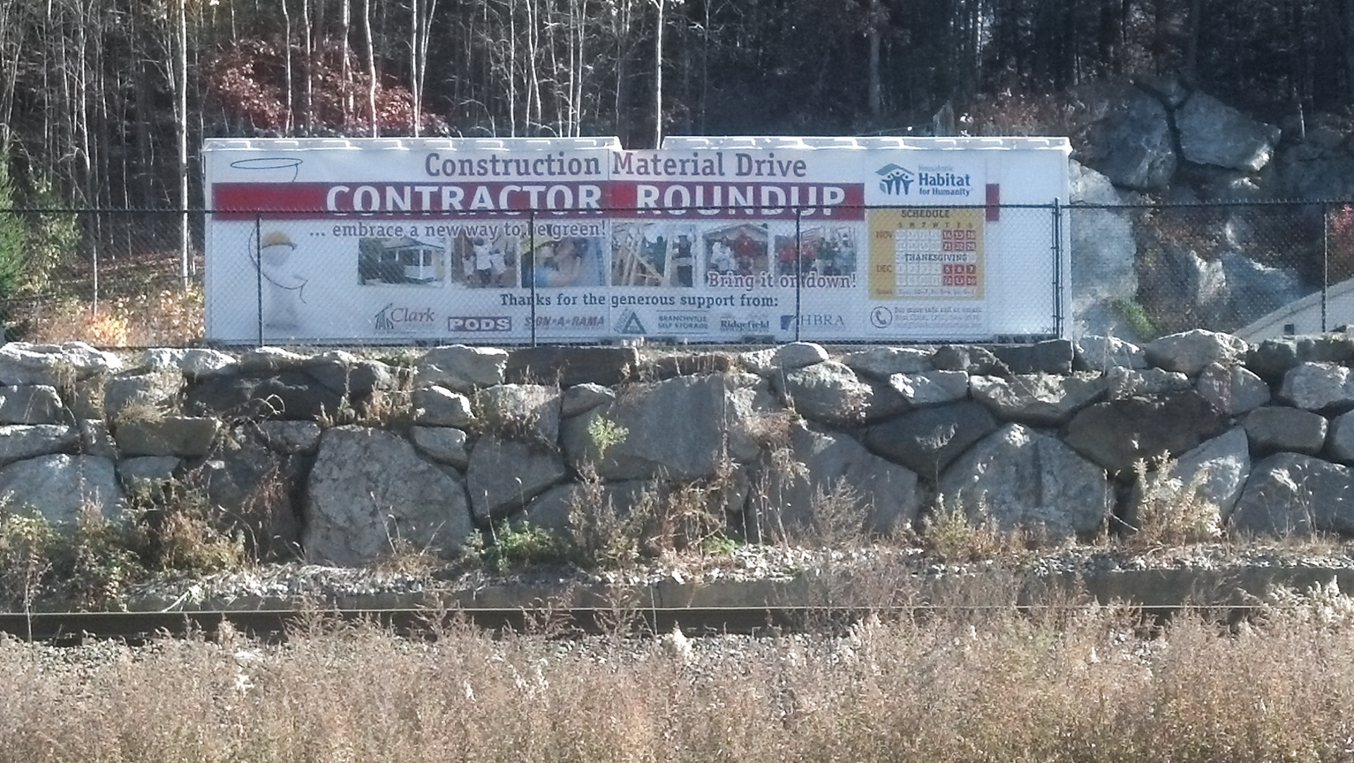 Clark Construction's Contractor Roundup Collection Point