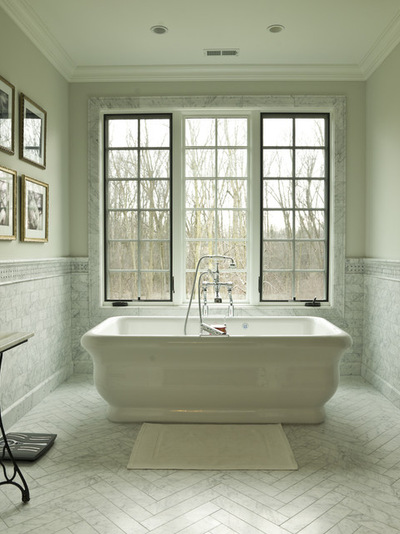 As Featured On Houzz 72 Dream Bathtub Views 6 A Courtyard With Fountain Provides Lovely Outlook Through The Arched Cat Window Of This Austin Texas Bathroom Designed By Marcus Mohon