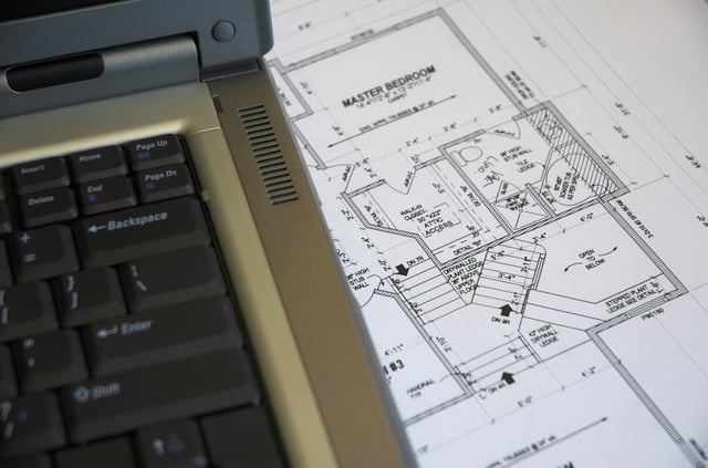 design of master suite adjacent to a computer