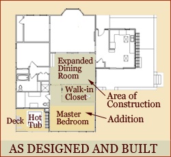 floor plan of completed whole house makeover project