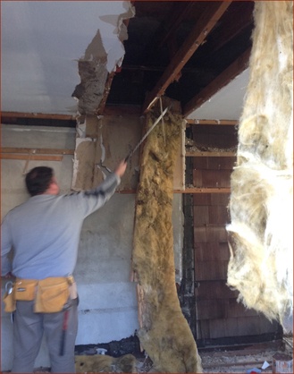demolition is underway