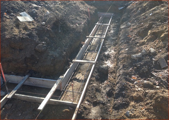 forms for garage footings