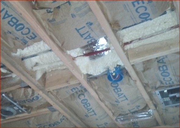 batt and foam insulation