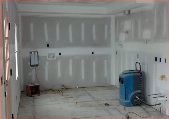 newly remodeled area awaits kitchen cabinetry