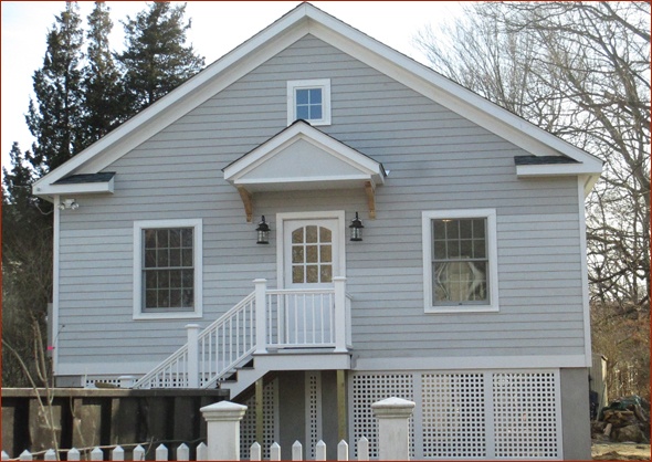 completed cottage, before paint