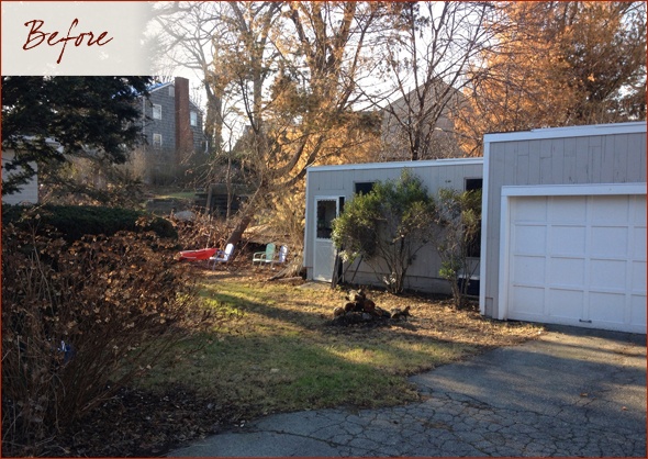 storage addition on  the side of the garage
