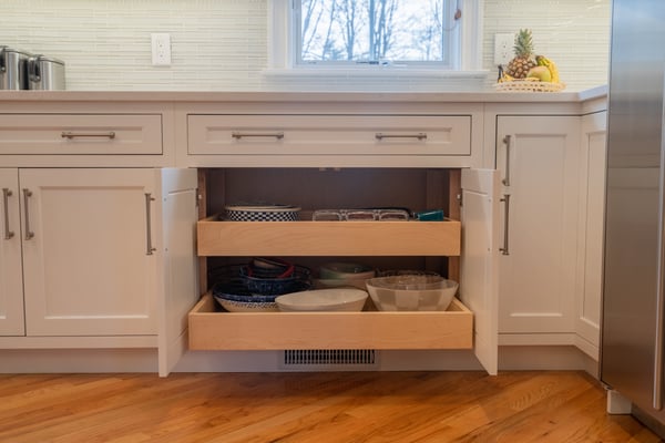 Kitchen Dual Cabinet Sliding Drawers