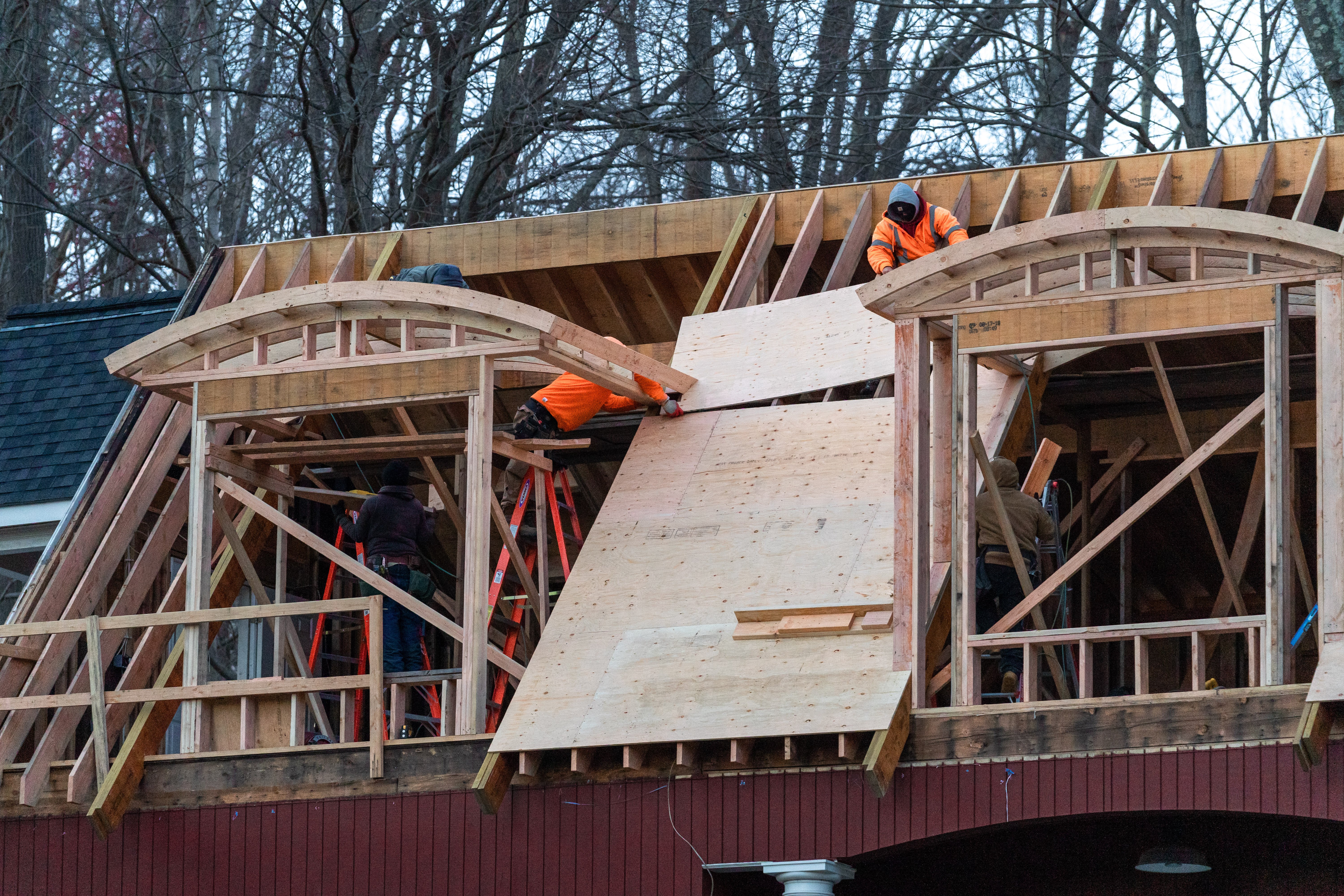 Carriage House Roof Framing