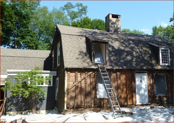 Serious structural problems are seen on this historic home.