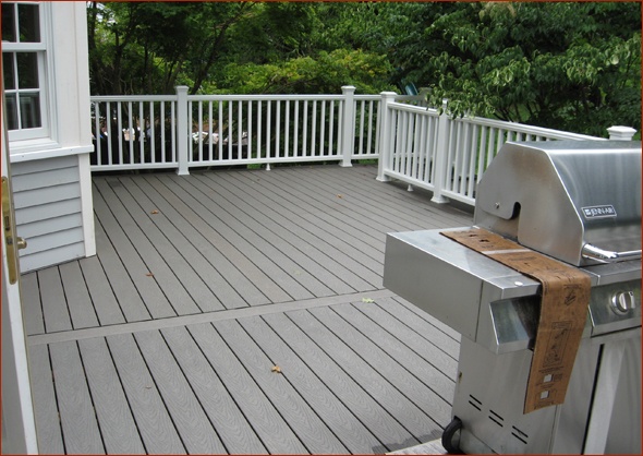 New deck with rails