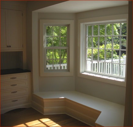Finished window seat