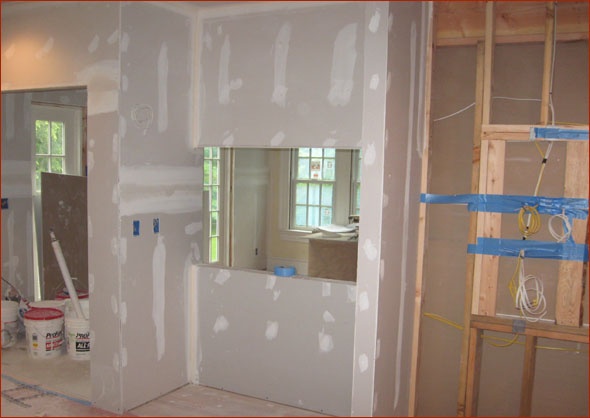 Pass through after sheetrocking 