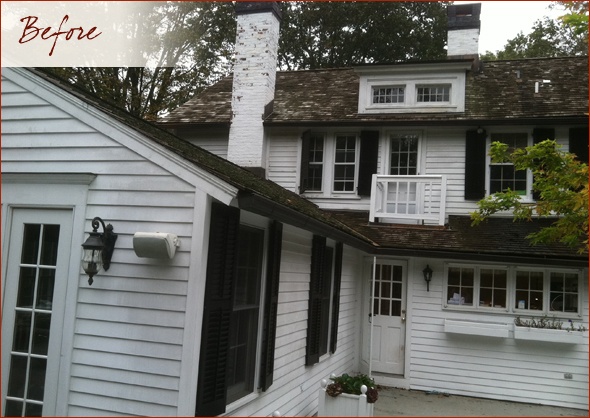 Unsightly balcony that does not go with the house is slated for removal during renovations.