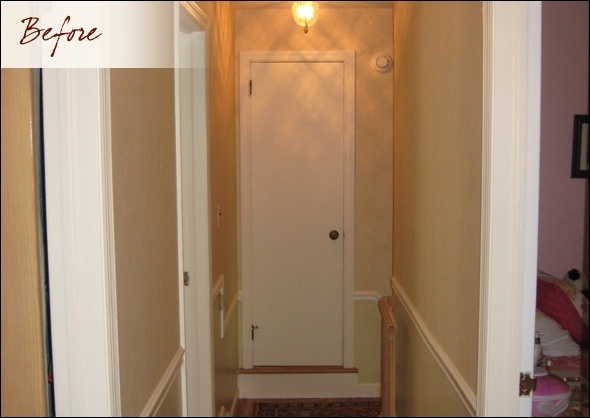 hallway before the renovations