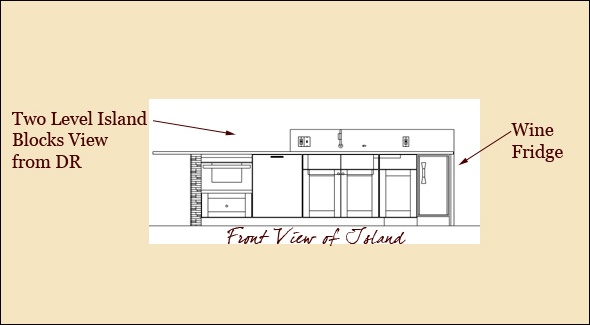 Clark Construction of Ridgefield waterfall island design