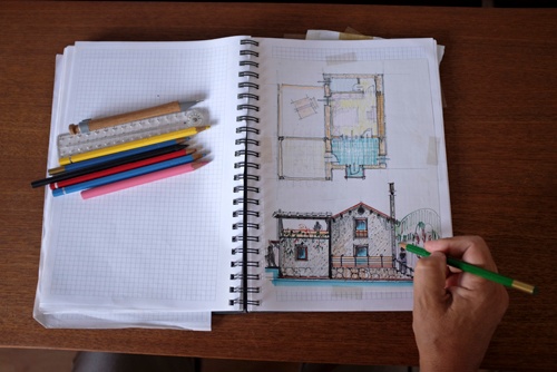 whole-house-remodeling-architectural-sketch
