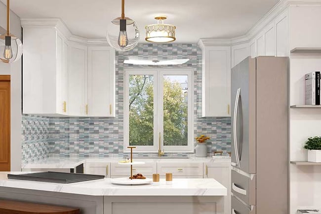 kitchen-with-blue-tile-backsplash