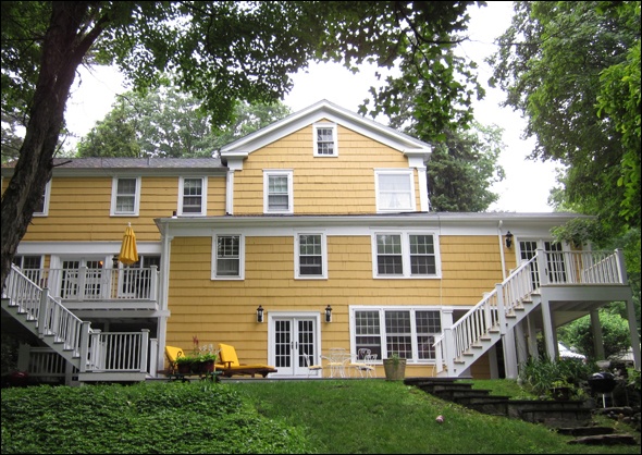 Vintage CT home with symmetrical staircases