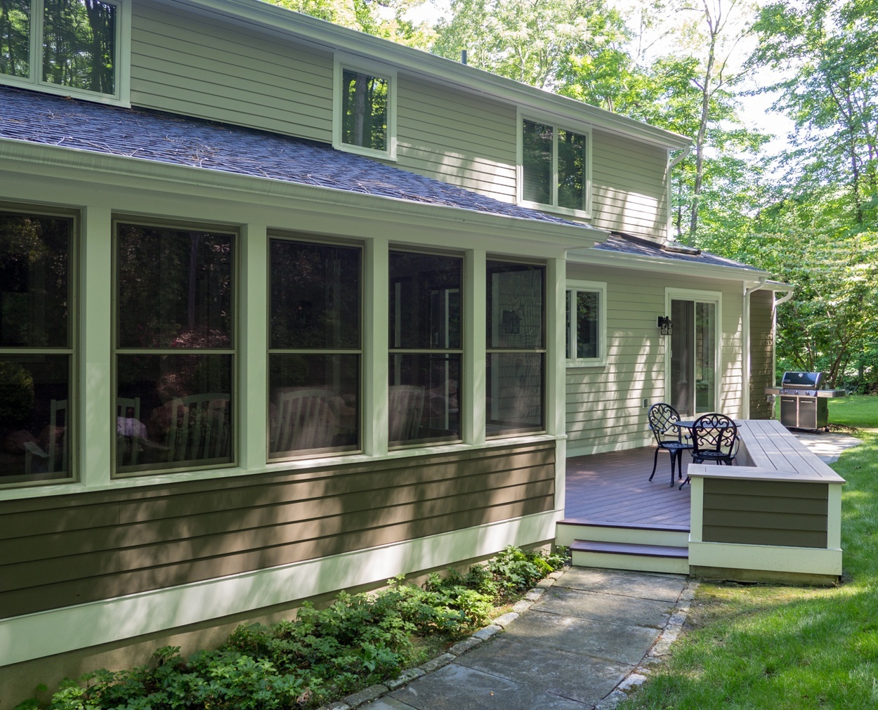 screened porch and trex deck in Ridgefield CT